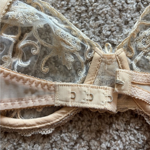 Vintage Valentino Intimo Elegant Lace Sheer Bra | 34C | feminine - Picture 4 of 7